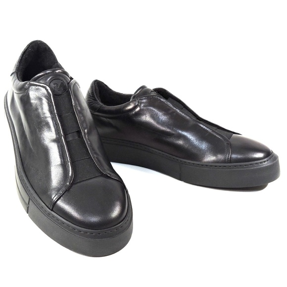 RENZO MERCURI ?? MEN\'S SOFT BLACK LEATHER COMFORT WINTER FASHION SNEAKERS main image 5